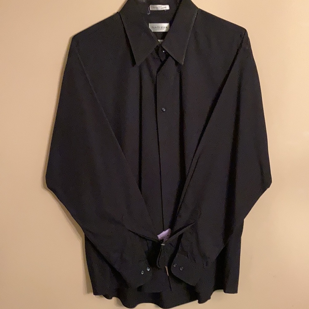 Gorgeous Black on Black Pinstripe Jacket w/matching Slacks and Shirt Top Hat tie - Picture 3 of 13